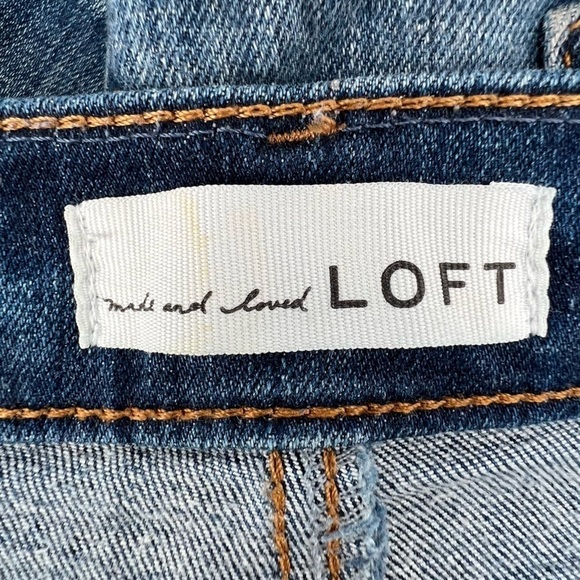 Loft By Ann Taylor High Waist Distressed Skinny Jeans Size 28 Women’s - Picture 2 of 5